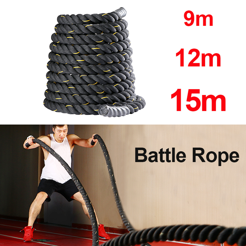 حبال معركة احترافية 9 م/12 م/1 - مراجعة Crossfit No Equipment وسعره